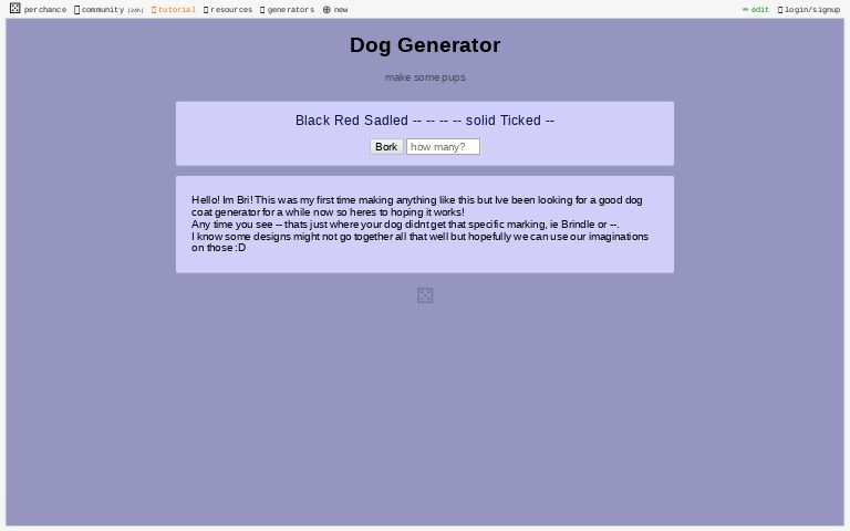 Dog Generator