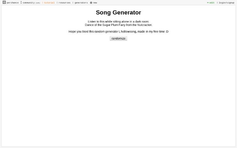 Song Generator