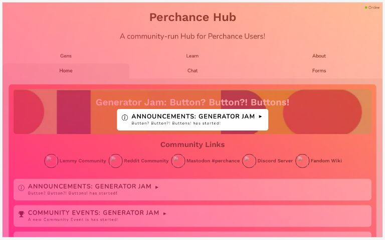 Perchance Hub ― Perchance Generator