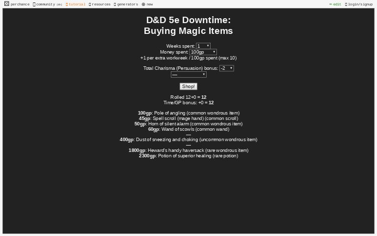 d-d-5e-downtime-buying-magic-items-perchance-generator