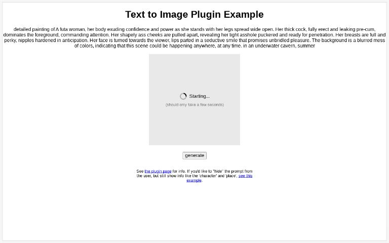 Text to Image Plugin Example