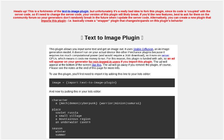 🤖 Text to Image Plugin 🎨