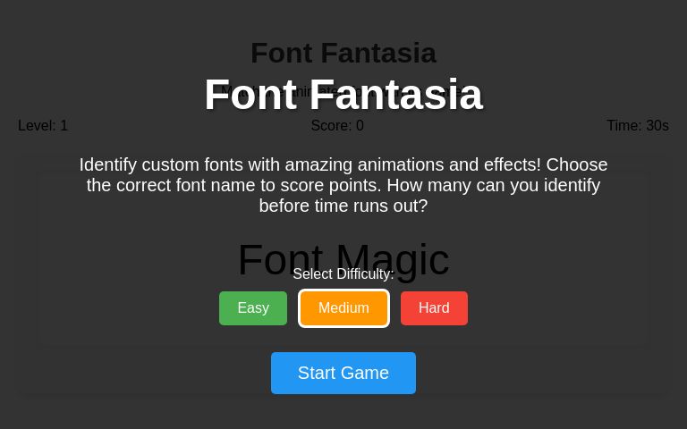 Font Fantasia ― Perchance Generator