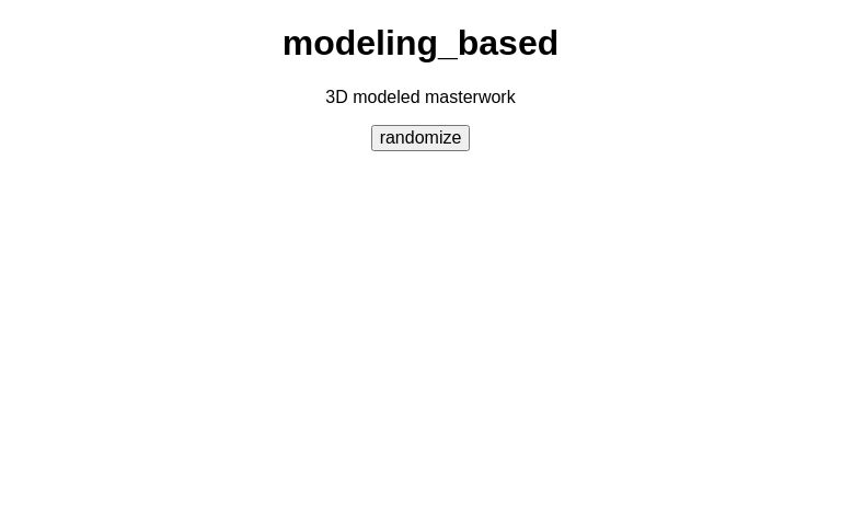 modeling_based ― Perchance Generator