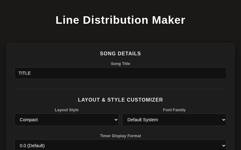 line-distribution-maker-perchance-generator