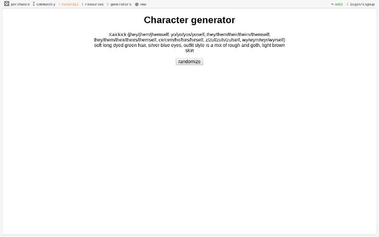 Character generator