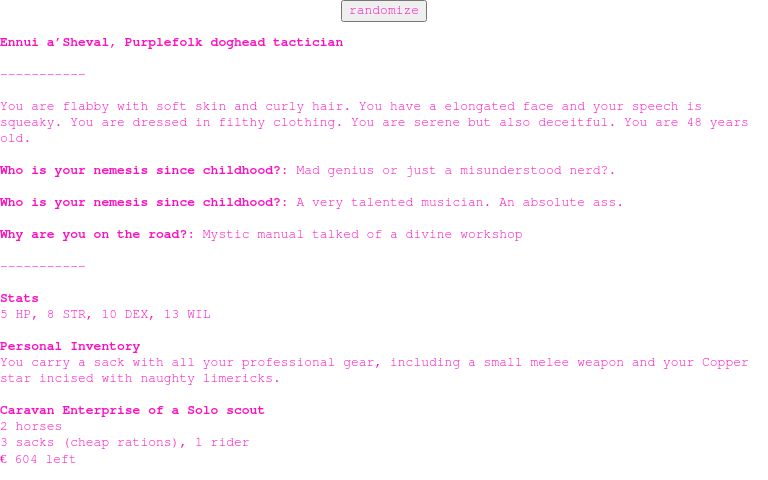 Chargedrpg Perchance Generator