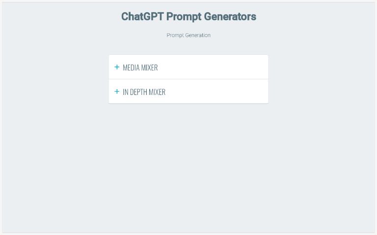 ChatGPT Prompt Generators