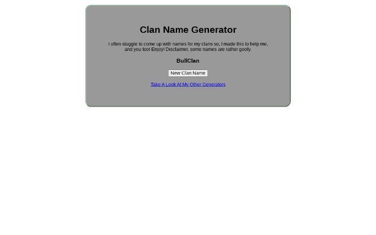 clan-name-generator