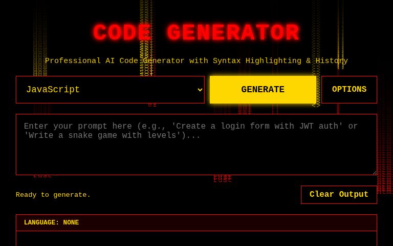 CODE GENERATOR