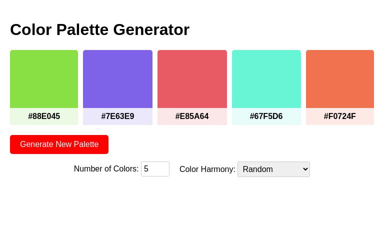 Color Palette Generator