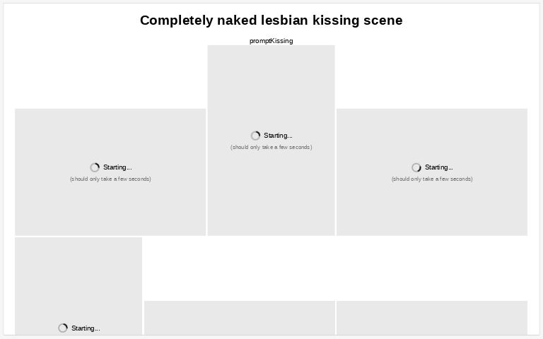 Completely naked lesbian kissing scene ― Perchance Generator