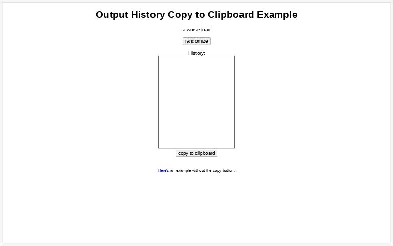 Output History Copy to Clipboard Example ― Perchance Generator
