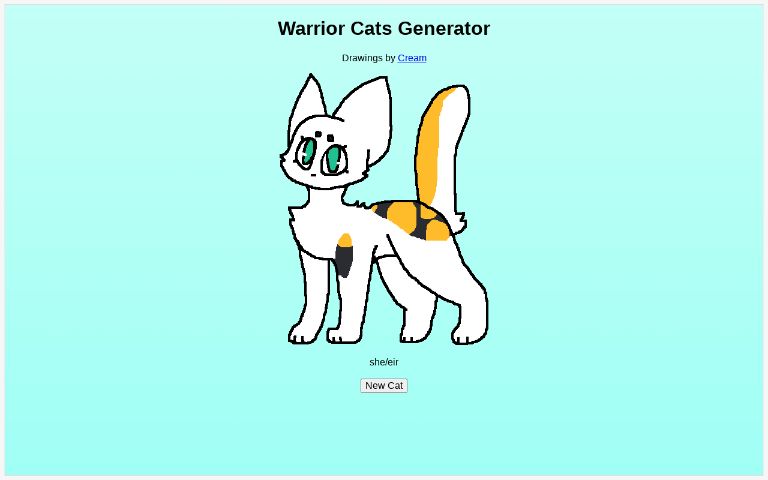 Warrior Cats Generator