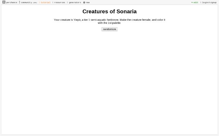 Creatures of Sonaria - Creature Generator