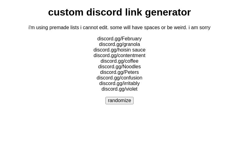 custom discord link generator