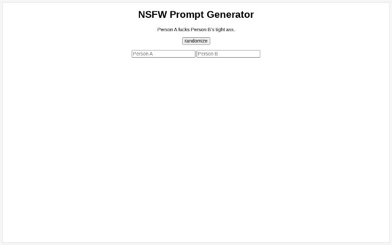 Nsfw Prompt Generator