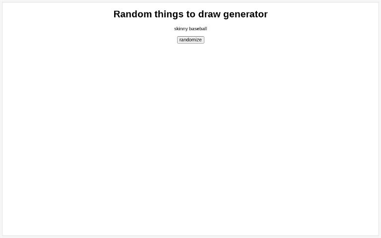 random-things-to-draw-generator