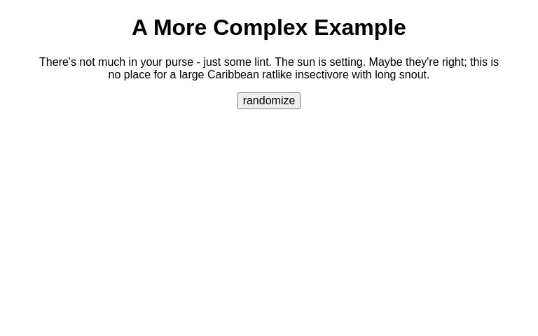 A More Complex Example ― Perchance Generator