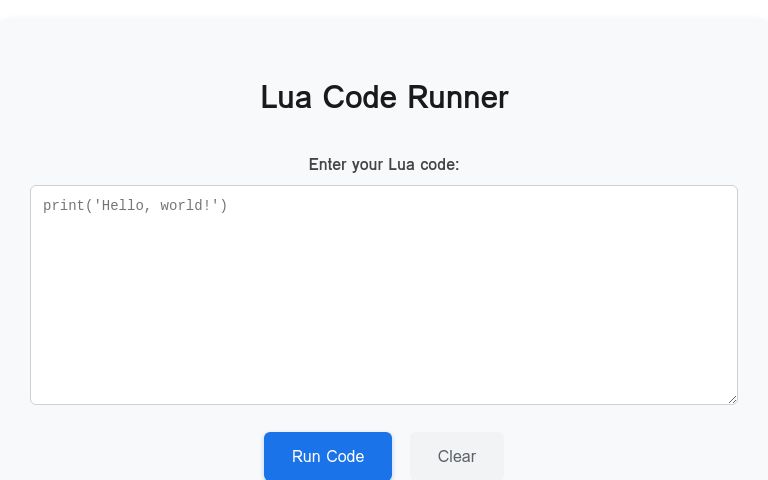Lua Code Runner ― Perchance Generator