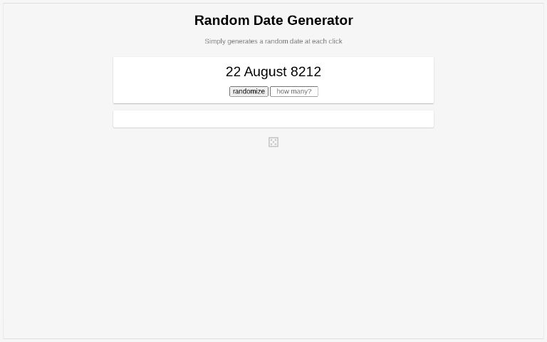 random-date-generator