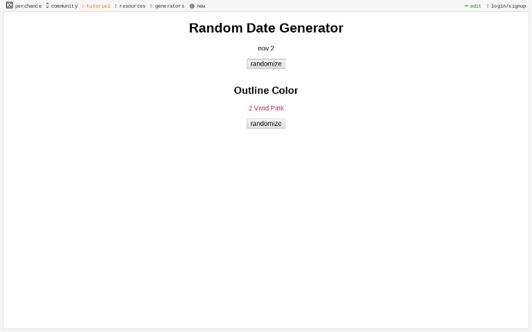 Random Date Generator