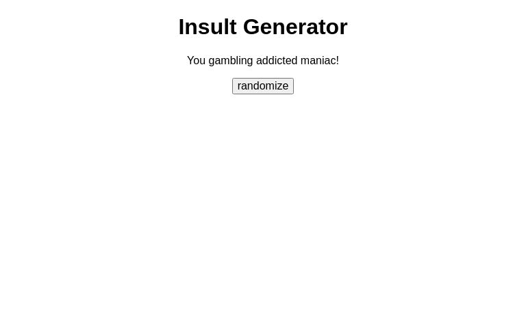 Insult Generator