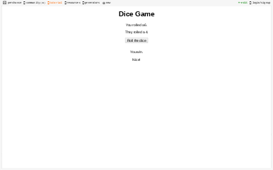 Dice Game ― Perchance Generator