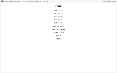 Dice ― Perchance Generator