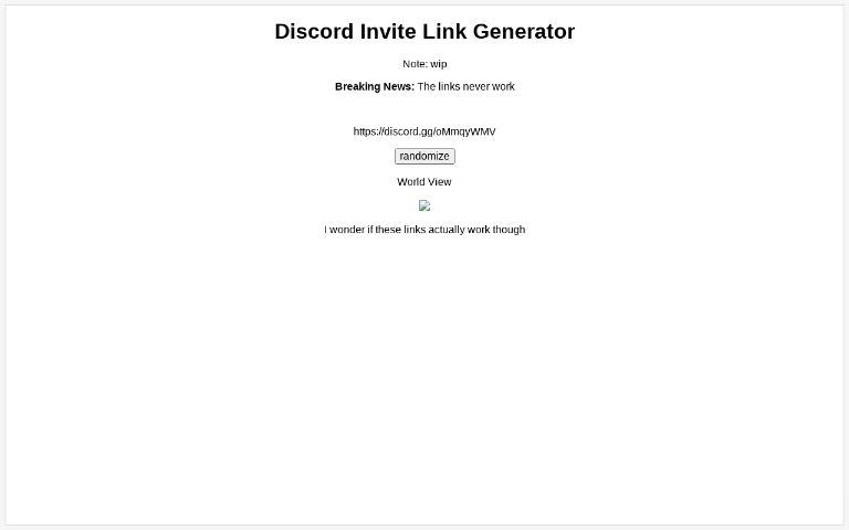 Discord Invite Link Generator