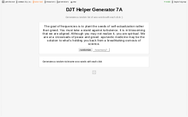 DJT Helper Generator 7A