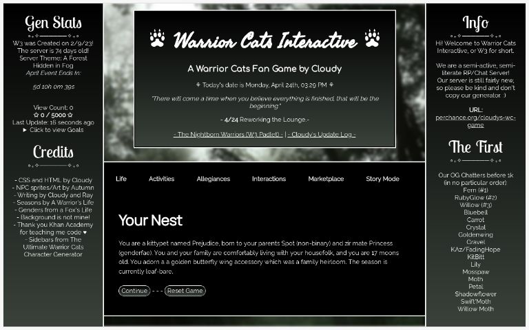 warrior-cats-interactive-perchance-generator