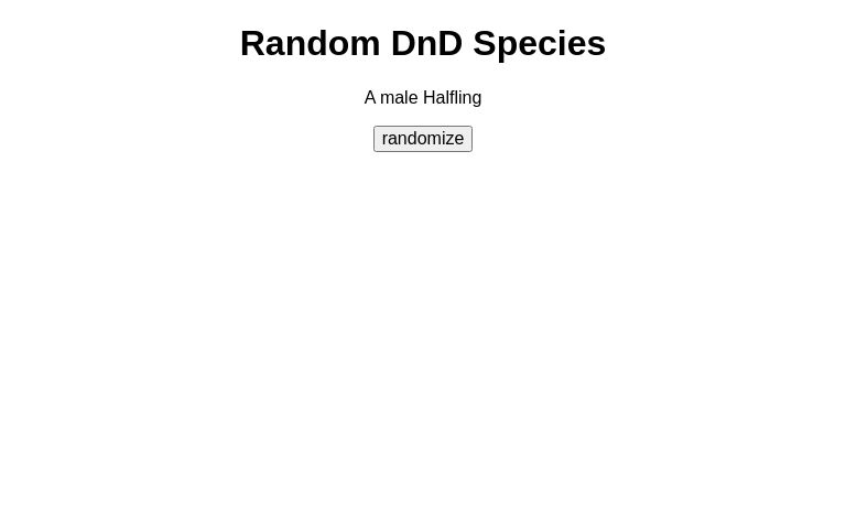 Random DnD Species ― Perchance Generator