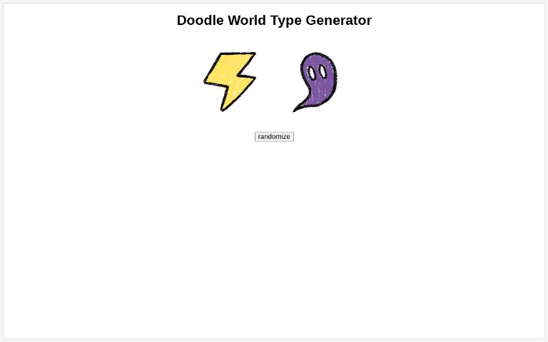 Doodle World Type Generator