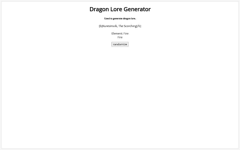 game of thrones dragon generator