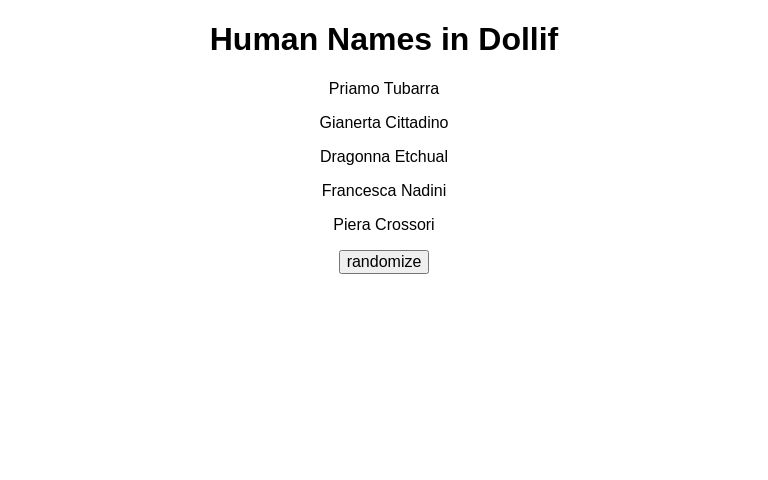 Cute Human Names