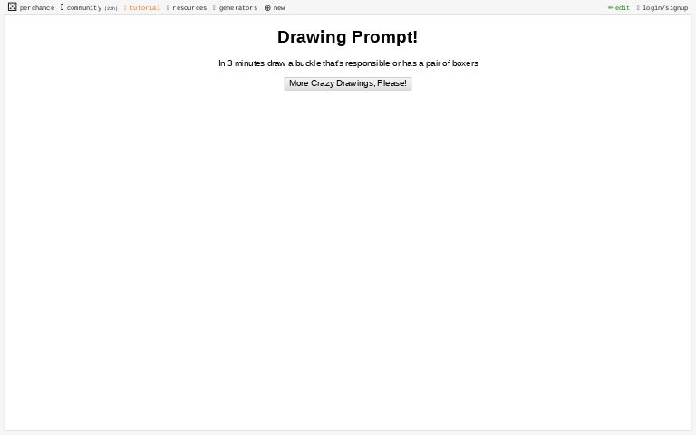 Drawing Prompt! ― Perchance Generator