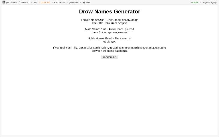 drow-names-generator