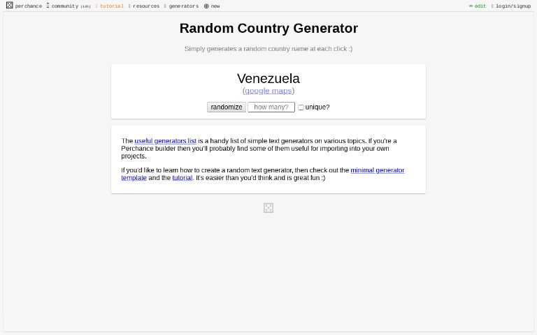 Random Country Generator