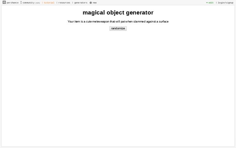 magical object generator