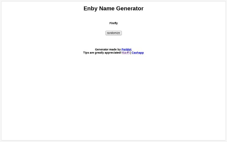 Enby Name Generator