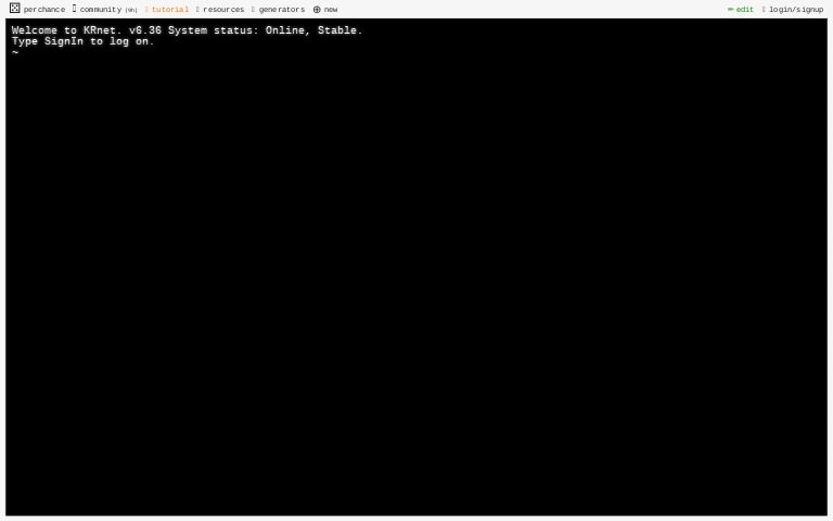Interative Terminal Template ― Perchance Generator