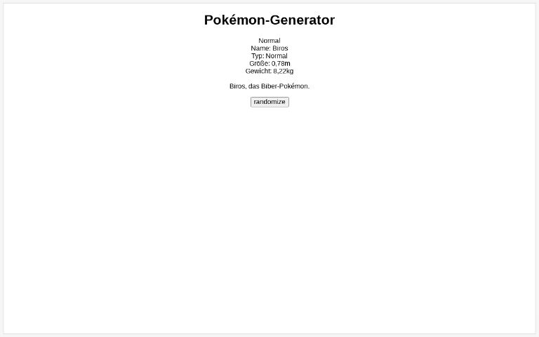 Pokémon-Generator