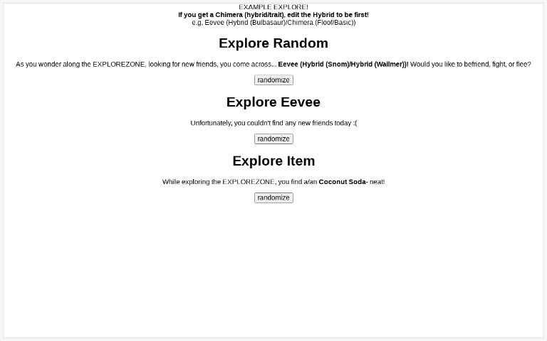 Explore Random ― Perchance Generator