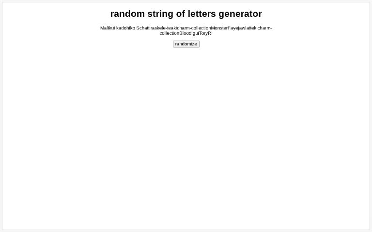 random-string-of-letters-generator