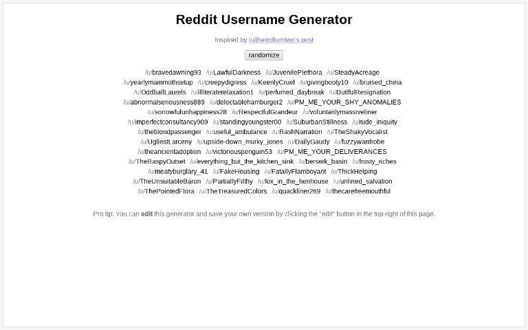 reddit-username-generator