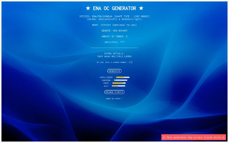 ena oc generator