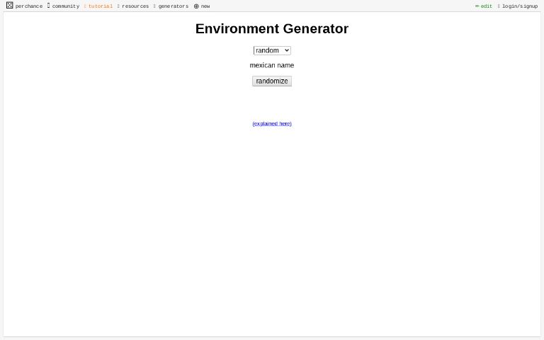 Environment Generator