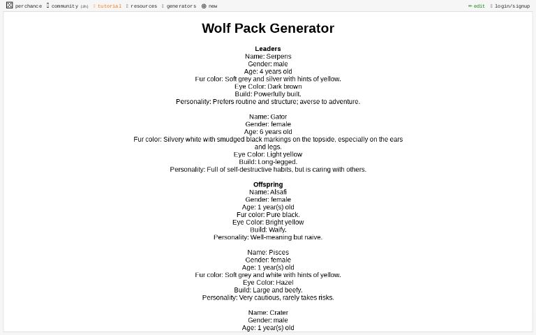 wolf-pack-generator