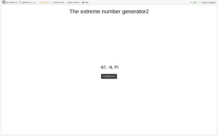 The extreme number generator2